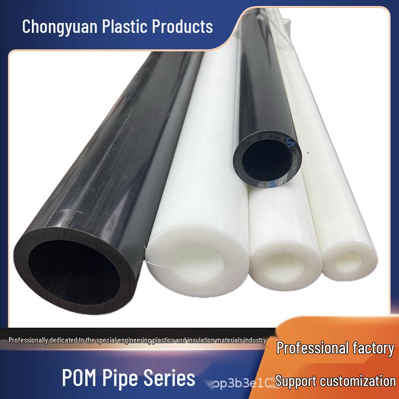 

Black & White Anti-static POM Tube and PEEK Sleeve Hollow Tube Polyoxymethylene Sheet Rod Diameter*Length