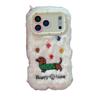 Cute Dachshund for iPhone17 Mobile Phone Case Apple 16promax Plush 15 Warm Winter 13 Protective Case 14