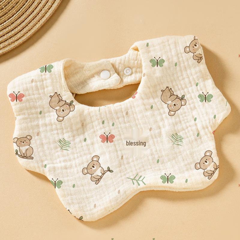 Baby Cotton Bib & Scarf Set - Infant Triangle Design