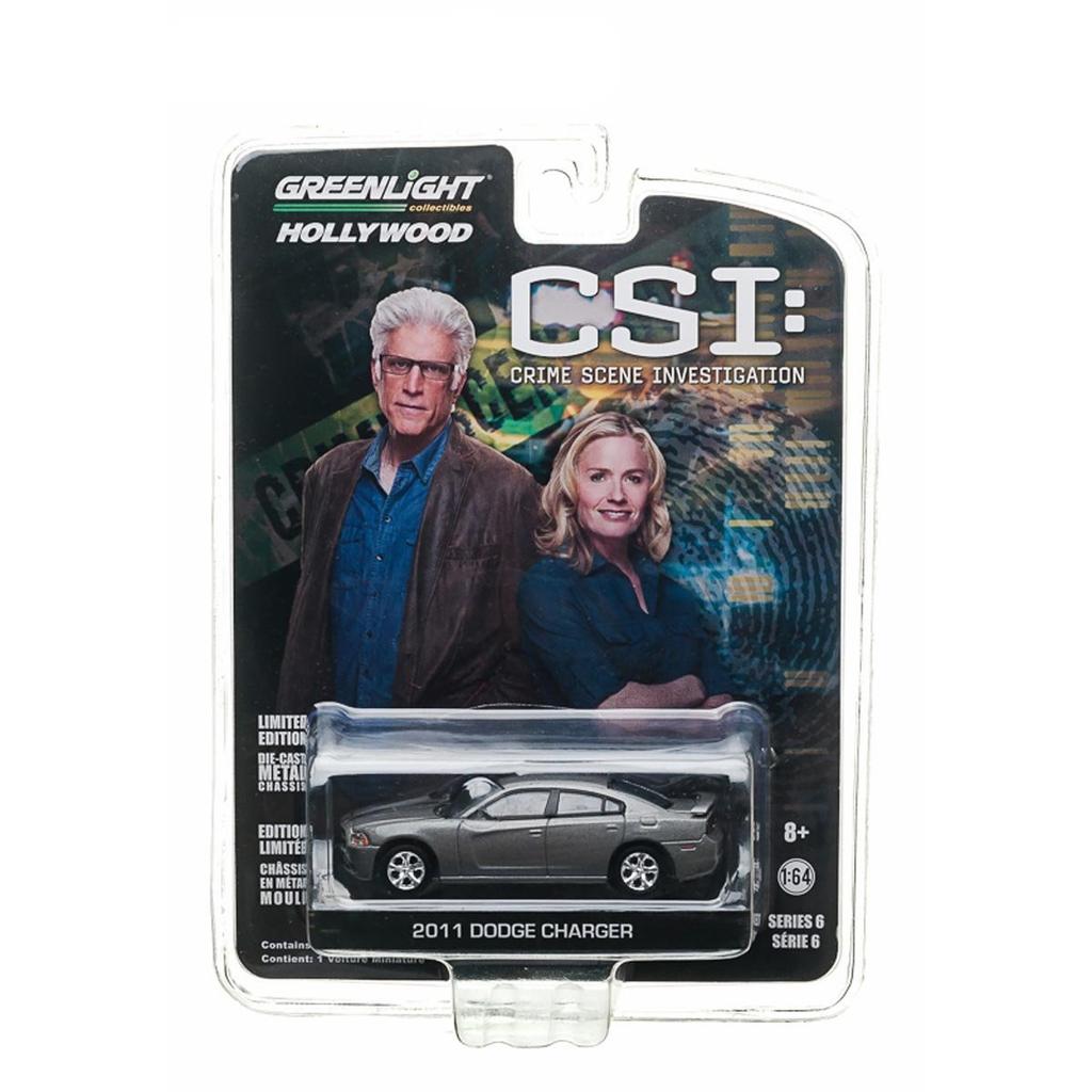 2011 DODGE CHARGER from the television show CRIME SCENE INVESTIGATION Greenlight Collectibles Scale CSI 164