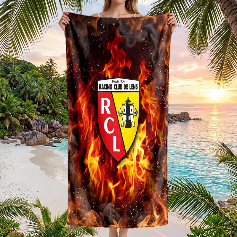 Lens FC print Quick Dry Beach Towel Microfiber Absorbent Portable Travel Swimming Towel