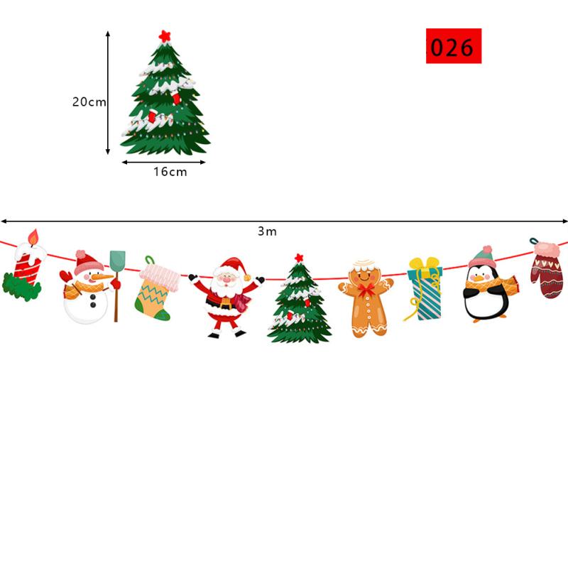 Cartoon Christmas Flags Holiday Decorations Christmas Ornaments Christmas Decorations For Home
