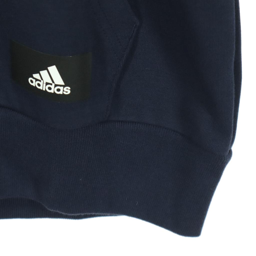 unused adidas Long sleeve Zip hoodie L Navy Men's Used