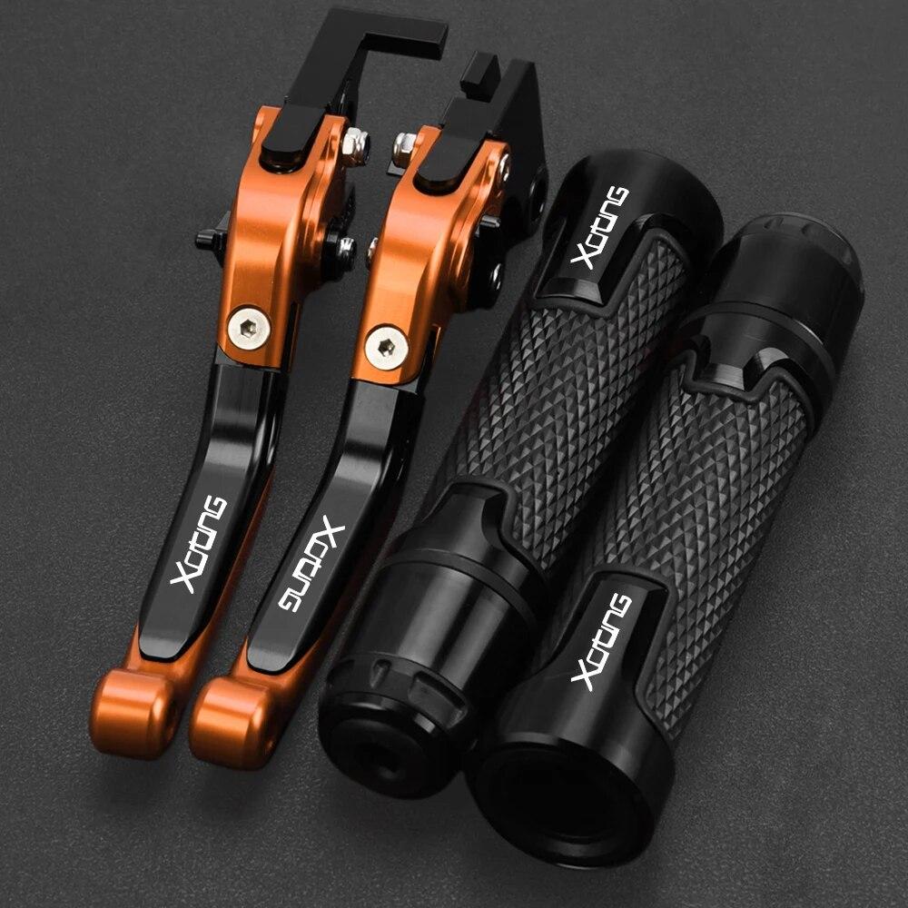 Motorcycle Aluminum Handlebar Hand Grips Ends Adjustable Brake Clutch Lever FOR KYMCO XCITING 250/300/400/500 2003 2004 2022