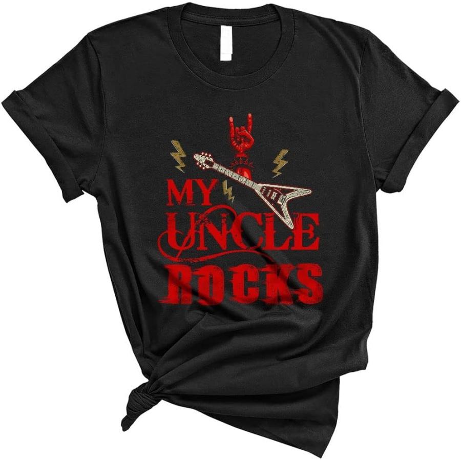 Мой дядя крут Крутой Гордый День отца Рок-гитара Гитарист Музыкант Любитель Семья Унисекс Футболка S