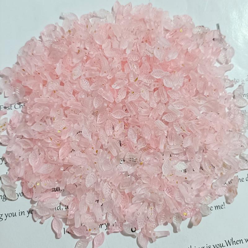 Acrylic Mini Grape Leaf Beaded String for DIY Jewelry Making: Bracelets & Necklaces