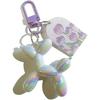 LAEKOU Jelly Balloon Dog Keychain for Women, Cute Bag Charms Key Chain