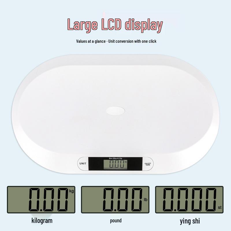 Electronic Baby and Pet Scale - 20kg Capacity for Newborns and Pets