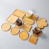 Round Bamboo‑Wood Coaster Blanks, DIY Mosaic Succulent Base Tray, Unfinished Wooden Craft Coaster for Handmade Project