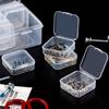 DIY Transparent Storage Box Plastic Earrings Storage Case  Jewelry Storage Accessories