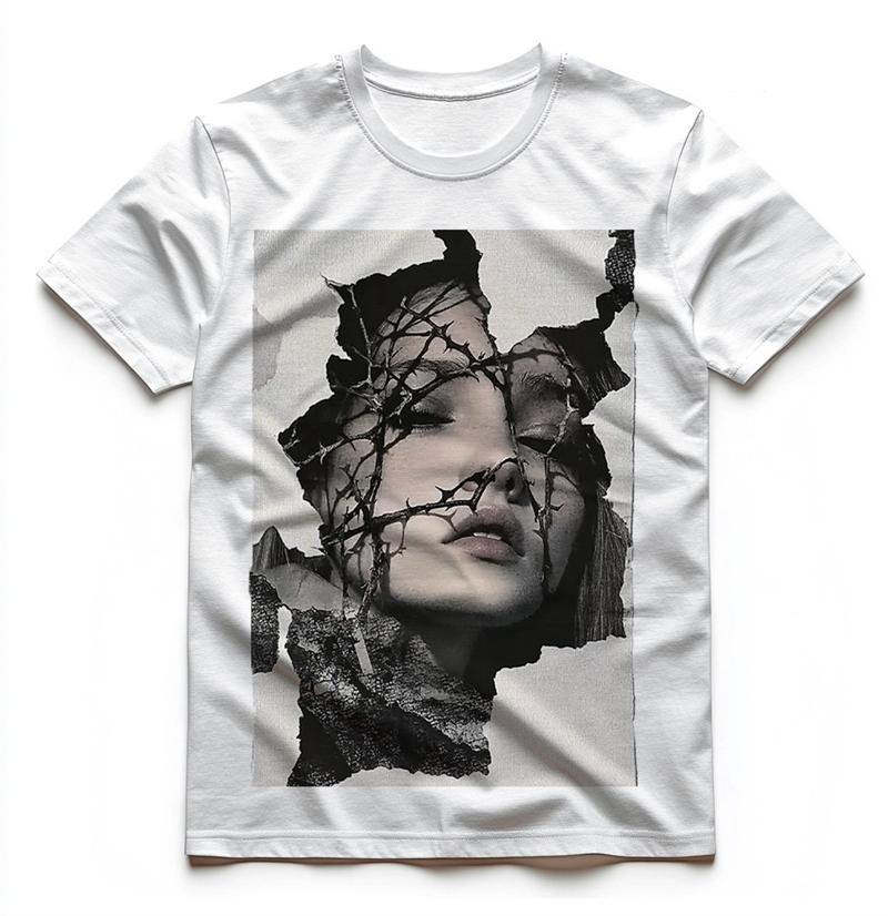 American Retro Character Pattern T Shirts Fashion Trendy European And American High Street 3D Printed Tshirt Cool Oversized Tee