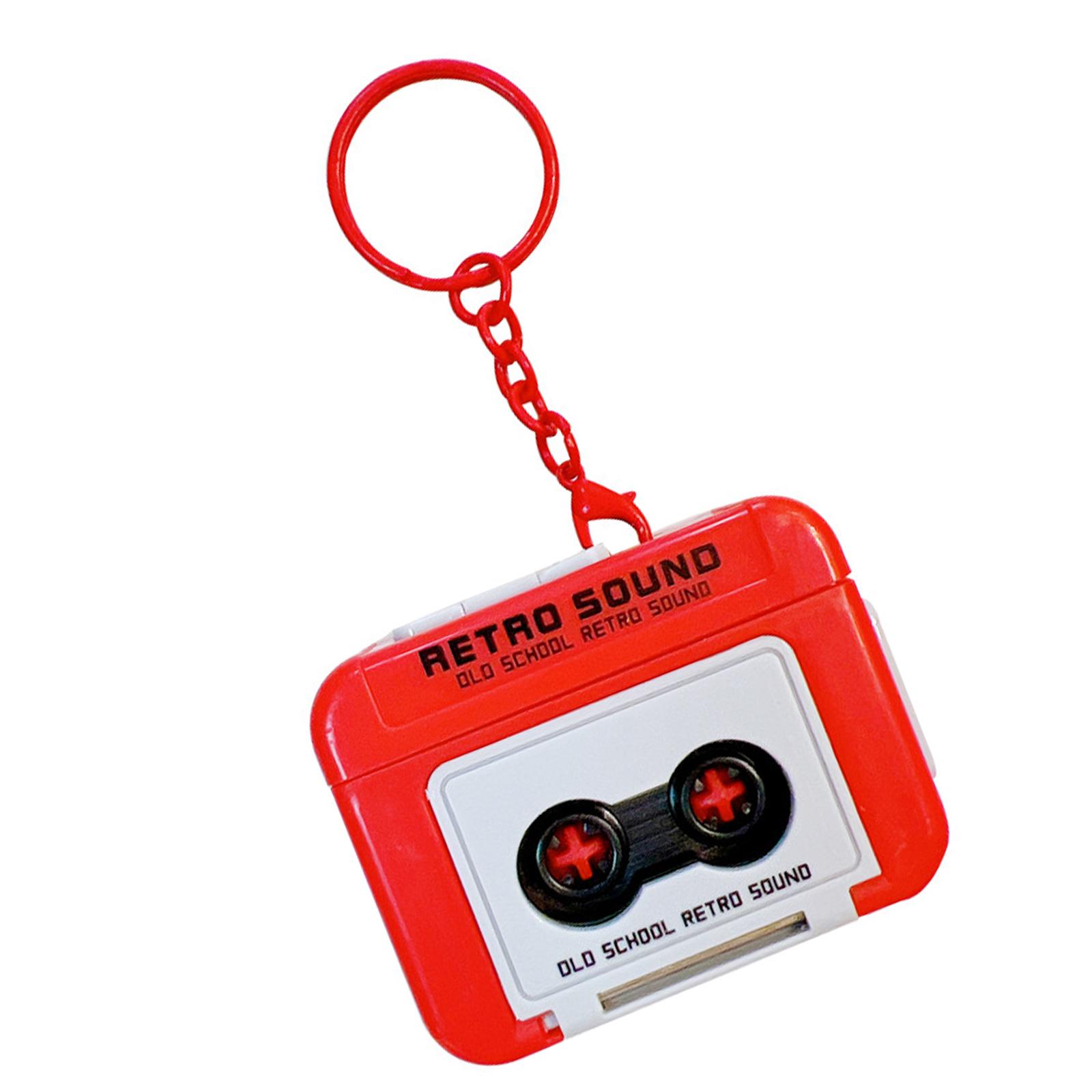 

Маленька прикраса-рекордер з функцією відтворення та запису, текстура ABS, ідеальна для колекціонерів та ентузіастів червоний