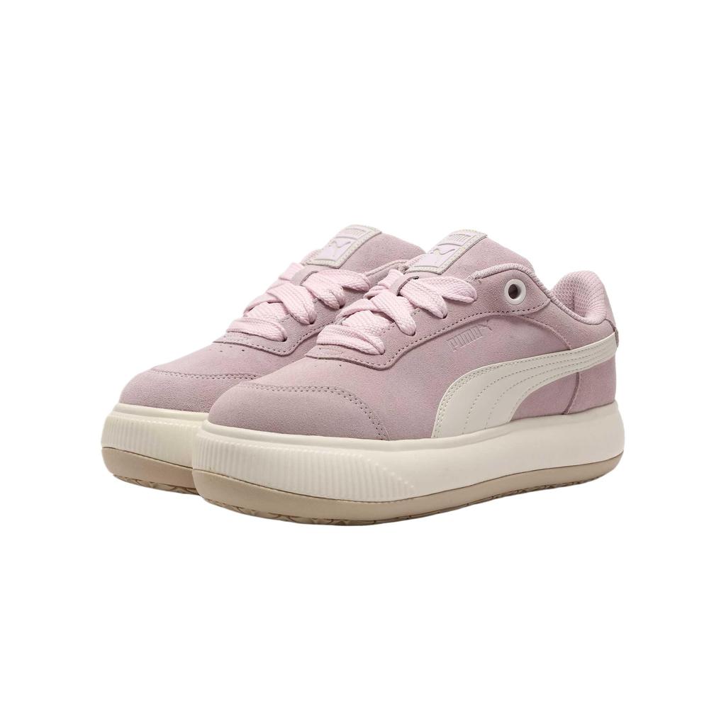 Puma Unisex Mayu Brushed Platform Casual Sneaker Oatmeal White 403038-03