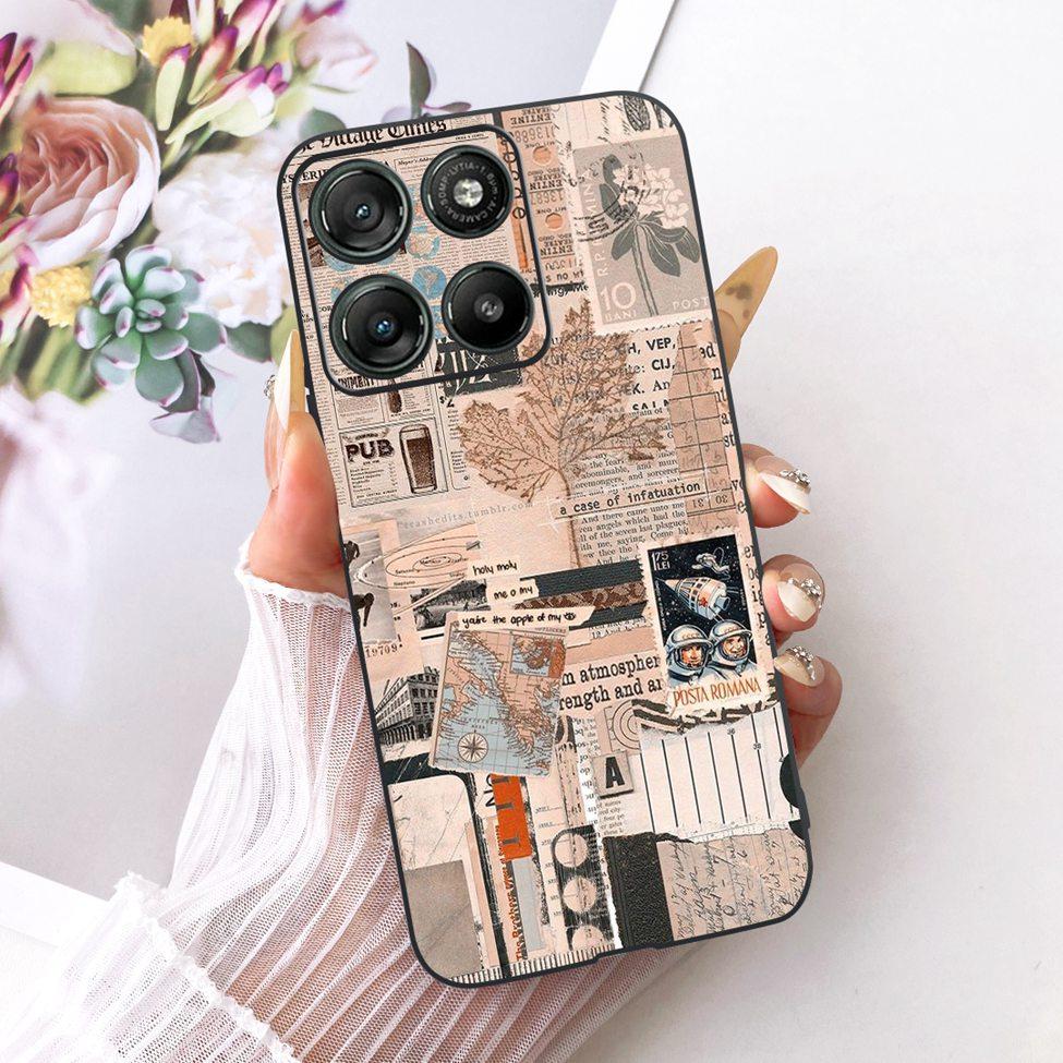 Per Moto G57 Power 5G Custodia Cover Moda Farfalla Gatto Carino Fresco Dipinto Morbido Funda Per Motorola Moto G57 Power 5G Cover del Telefono