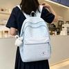 Schoolbag schoolbag new ins lightweight backpack junior high school student college student large capacity computer backpack can be set with tie rod