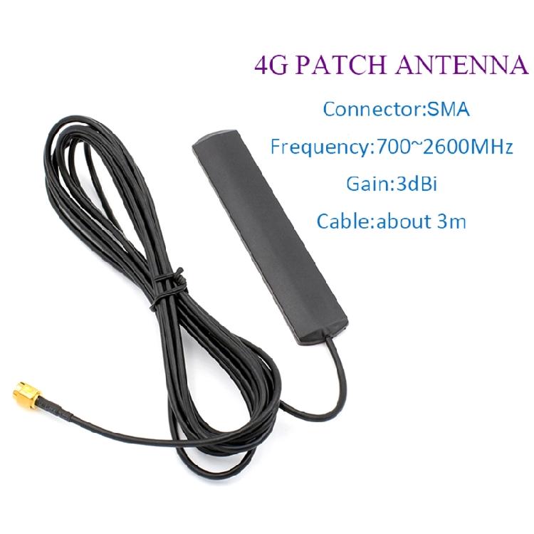 Universal Car Vehicle 4G GSM Patch Antenna SMA Male Connector Adhesive Mount