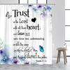 Inspirational Shower Curtains Watercolor Butterfly Flowers Trust In the Lord Quotes Aphorisms Modern Bathroom Curtain Decor Sets