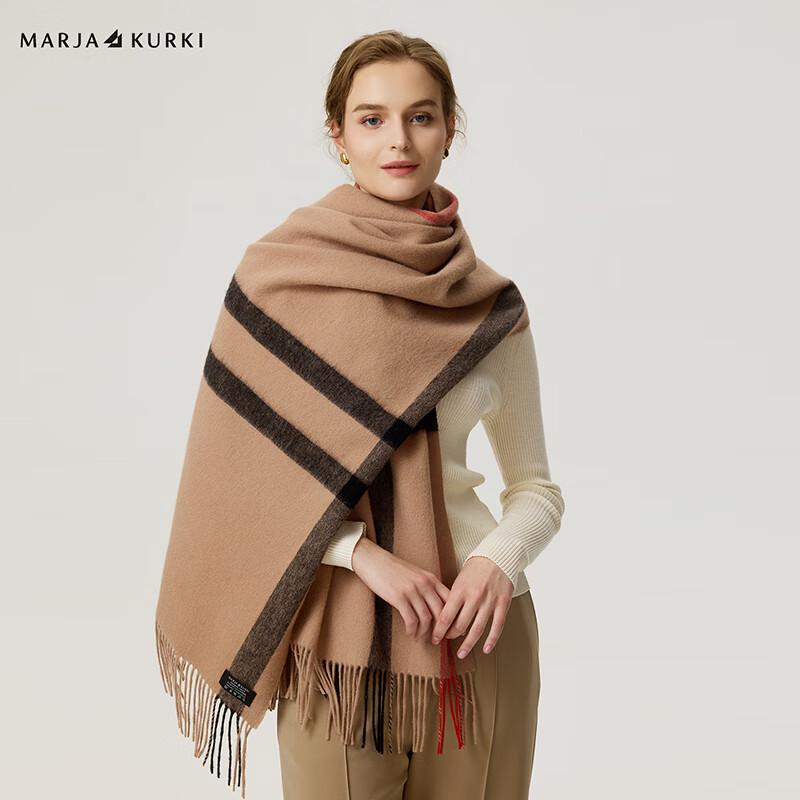 MARJA KURKI Women's 100% Wool Shawl Gift Set