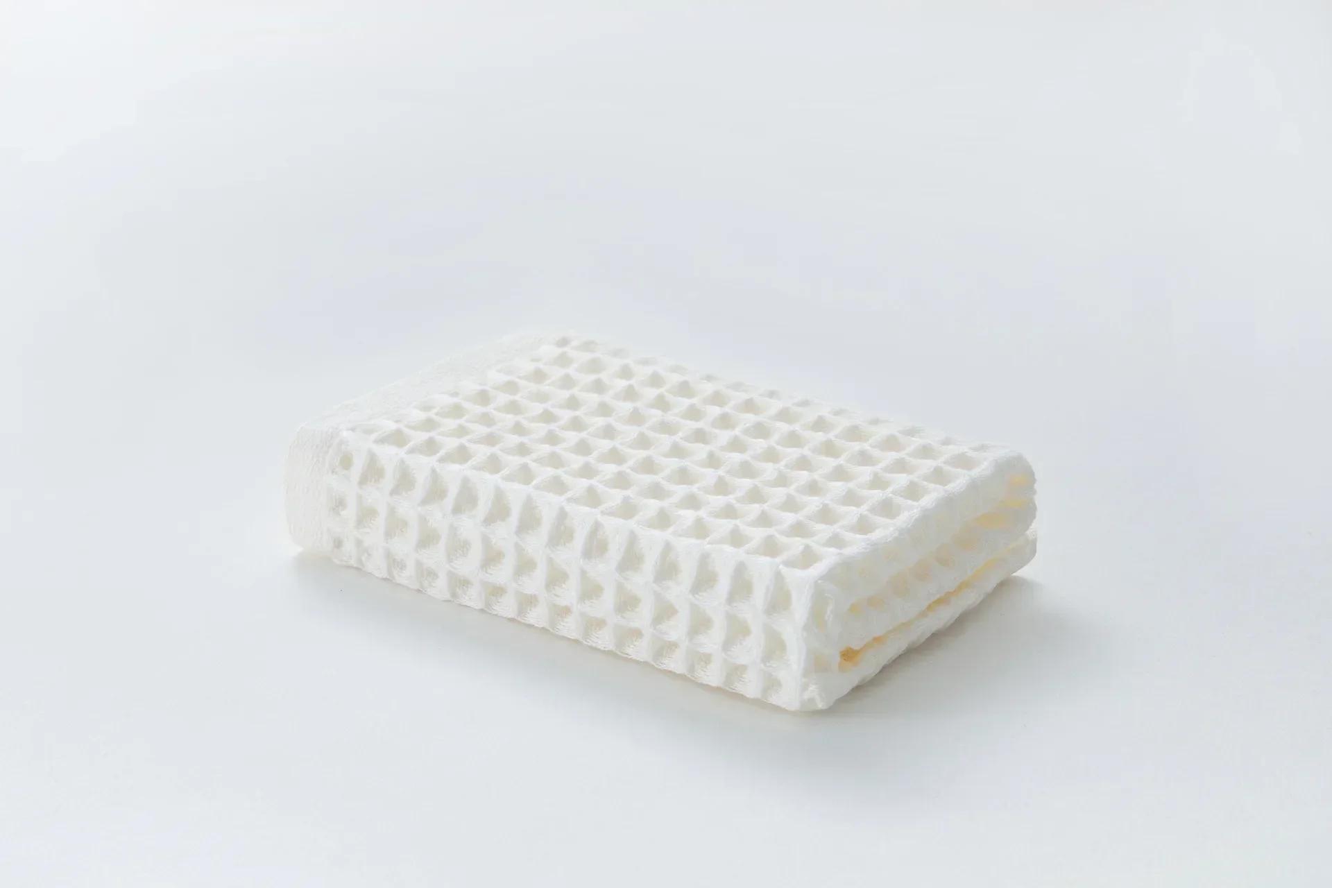 

34x74cm Solid Color Sport Waffle Hair Towel Adults Plaid Soft Cotton Face Towels Hand Towel Face Care Bathroom Tools 1pc белый