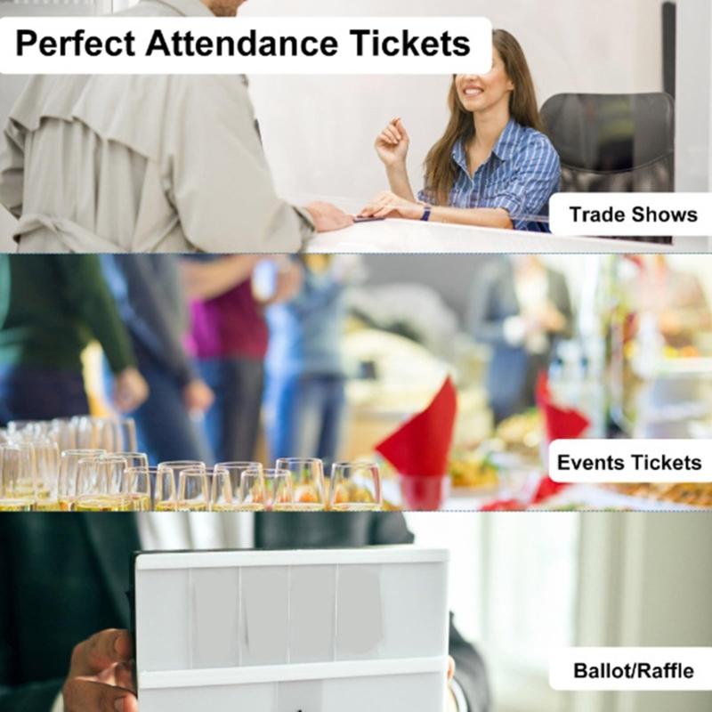 Lottery Roll Double Size Adhesize Paper Instantly Distribution Tokens For Trade Event And Educational Institutions