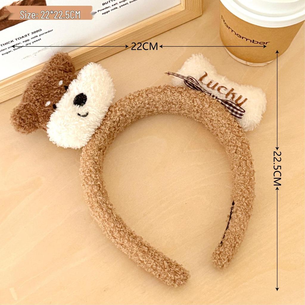 Bonita diadema de antena de peluche con forma de palito de Niuniu: accesorio divertido para el cabello para fiestas y maquillaje.