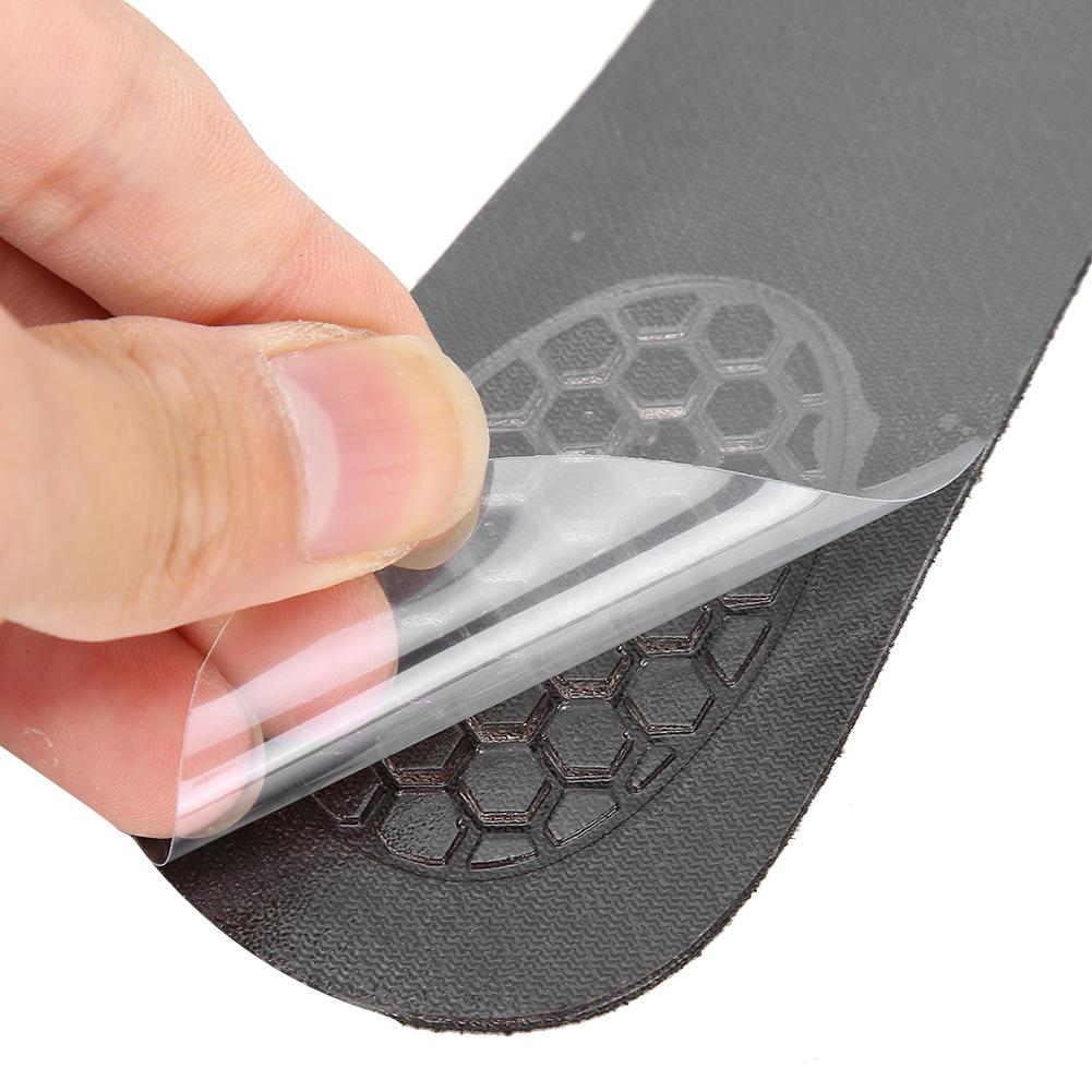 2 Pairs Women High Heeled Shoes Non slip Insoles Elastic Shock Absorption Foot Pad(Black )
