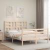 VidaXL Bed Frames with Headboard Small Double Solid Wood 3194866
