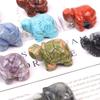 Natural Crystal Turtle Craftwork: Trendy Fish Tank Decoration Ornament.