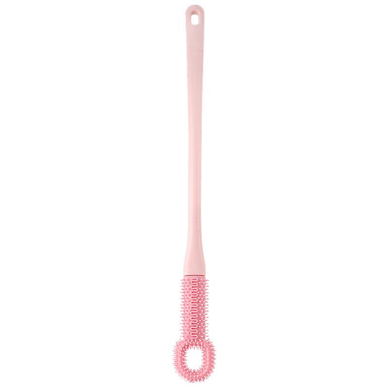 Lazy Person Long-Handled Soft Rubber Foot Brush for Callus & Dead Skin Removal