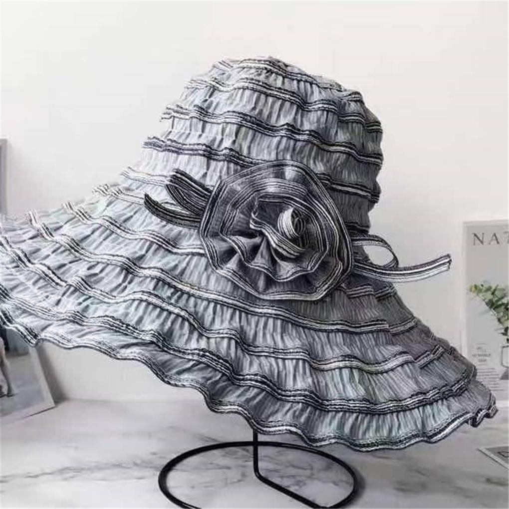 Sun Hat Women Wide Brim Summer Breathable Cap UV Protection Foldable Beach Hat