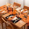 Halloween Table Placemats Chrysanthemum Skull Kitchen Table Mats Seasonal Table Mats 4pcs Kitchen Halloween Decoration Table
