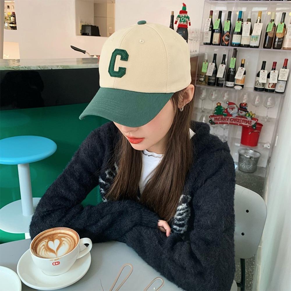 Neue Lässige Baseballkappe C Buchstaben Atmungsaktive Sonnenschutz-Kappen Verstellbare Trucker-Mütze Unisex