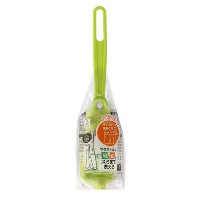 

Japanese Housework Cleaning Tea Stains Without Dead Ends L Shaped Clean Sponge Brush Baby Bottle Pacifier Scrubbing Cup Artifact зелёный