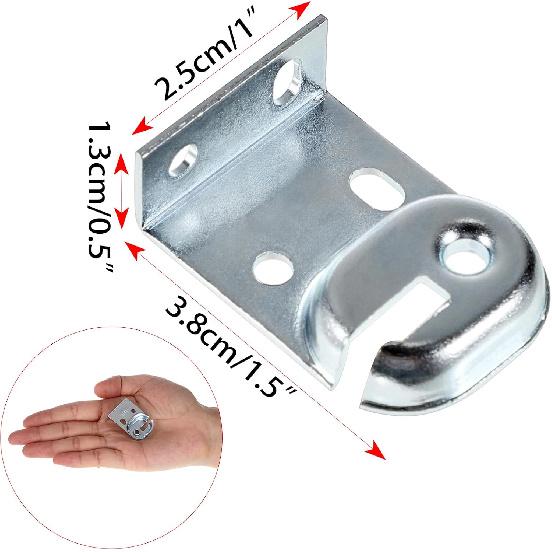 Sumnacon Metal Window Shade Brackets-4PCS Roller Shade Hardware ide and Outside Mount with Screws,Sturdy Roller Shades Bracket for Living