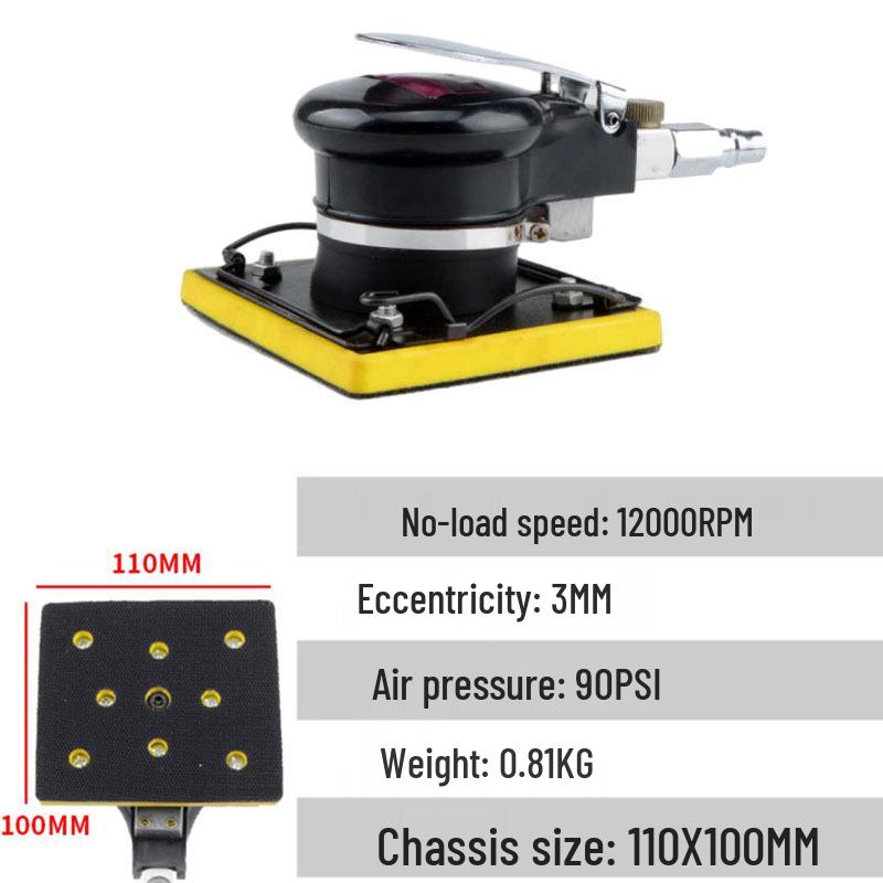 Triangular Square Vibrating Pneumatic Sander for Small Household and Car Use