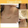 Stylish Gold Layered Pendant Necklace For Women Highlighting Modern Design And Fashionable Elements For Trendy Outfits