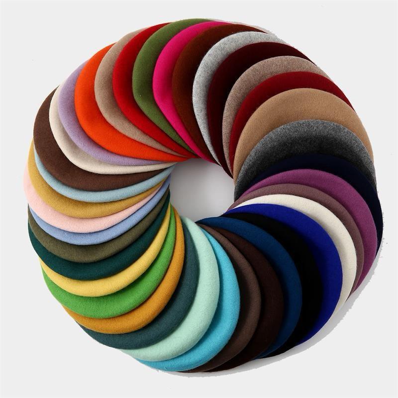 Wool Beret Women'S Face Small Autumn And Winter Versatile Knitted Cashmere Retro Woolen Painter Hat