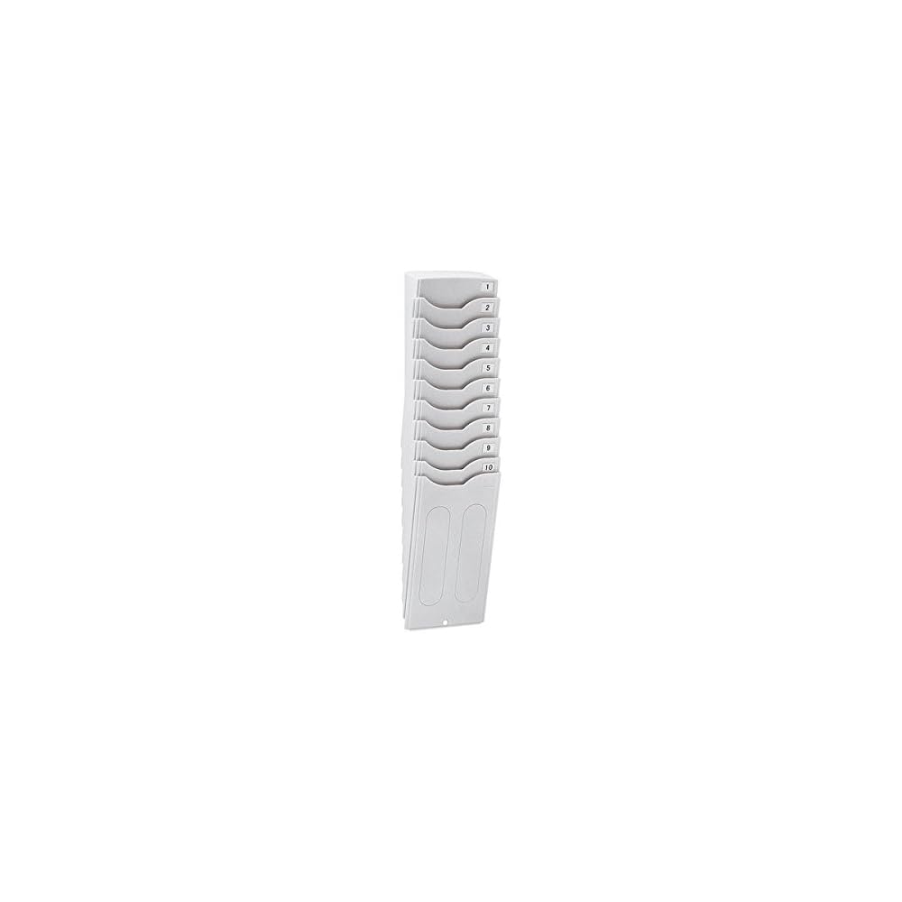 Seiko Precision Time Card Rack, 10-Person Capacity, White, CR-S10, 1 unit (x2 sets)