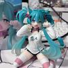 About 11Cm Miku Anime Figure Cat Ear Kneeling Posture Kawaii Girl Figurine Model Doll Collect Desktop Decor Toys Gift For Fans
