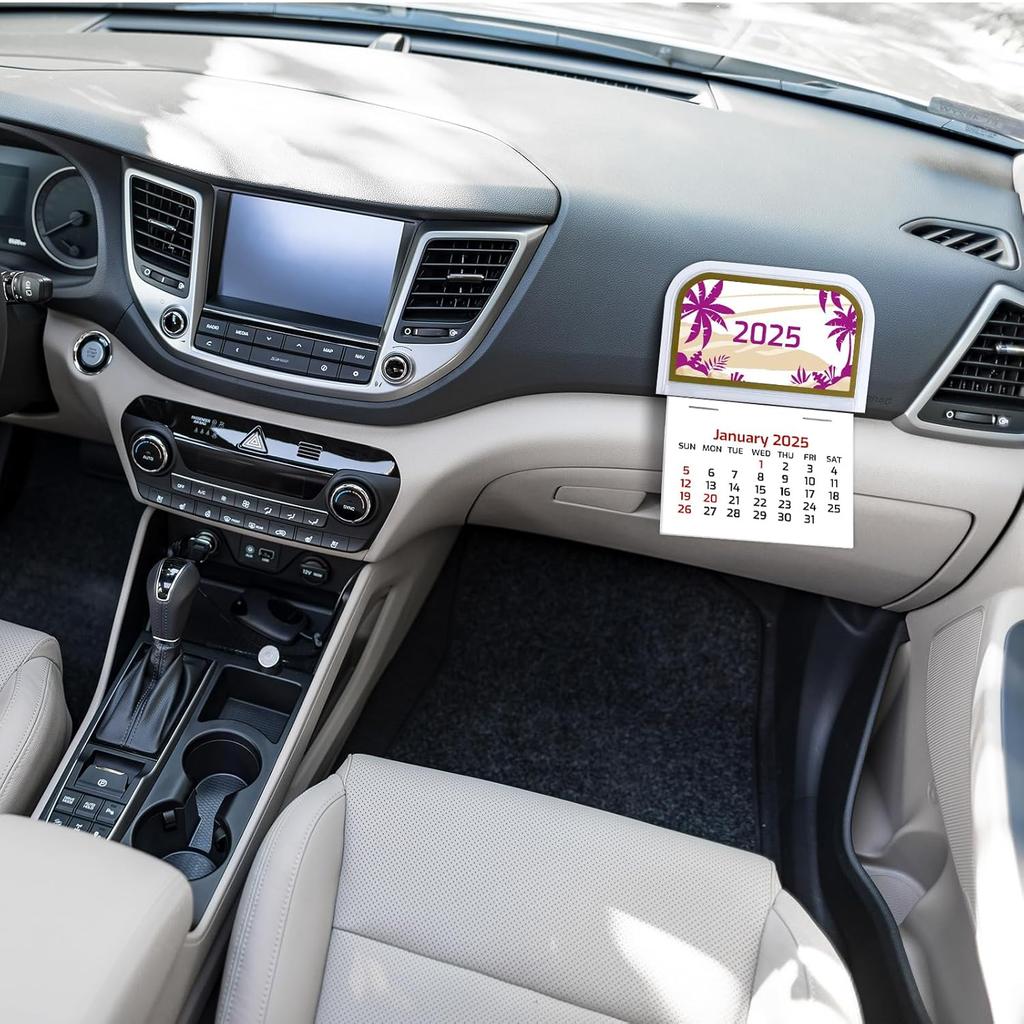 20 Pcs 2025 Mini Stick on Calendar Peel and Stick Calendar Small Wall Calendar Adhesive Car Calendar 2025 Monthly for Business Cards Auto Truck