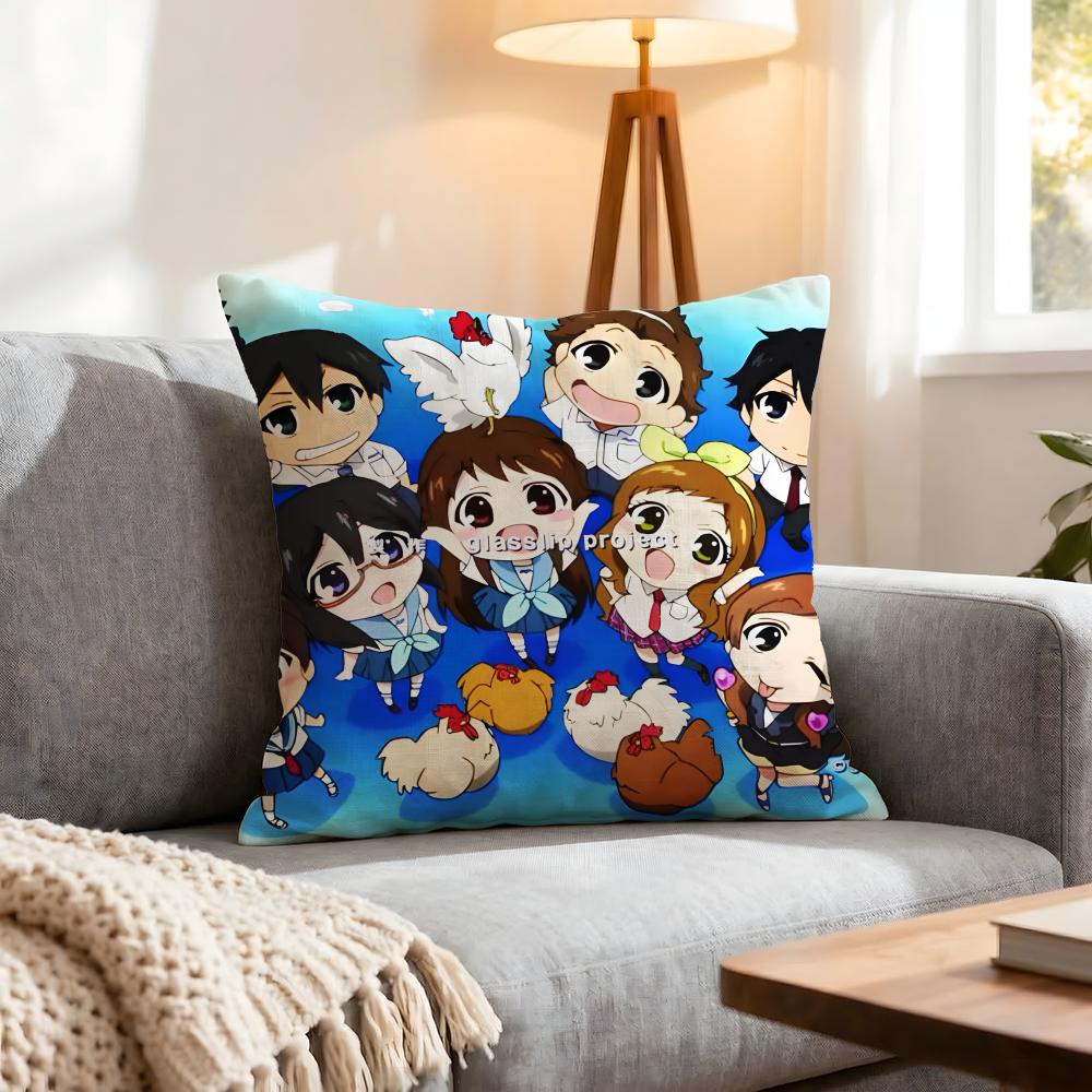 Anime Glasslip Cushion Cover 1Pcs Decorative Covers Soft Cushion Case For Sofa Couch Decor 40X40 45X45 Pillowcases