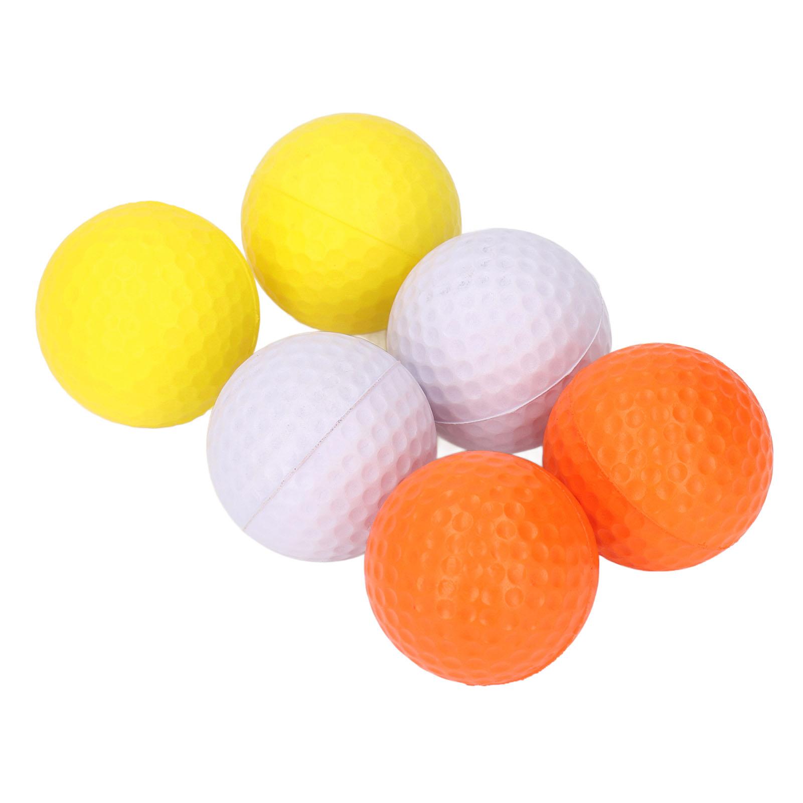 

6Pcs Golf Balls Set 3 Colors Textured Surface Balls and PU Storage Pouch Golf Equipment Kit for Golf Enthusiast Training