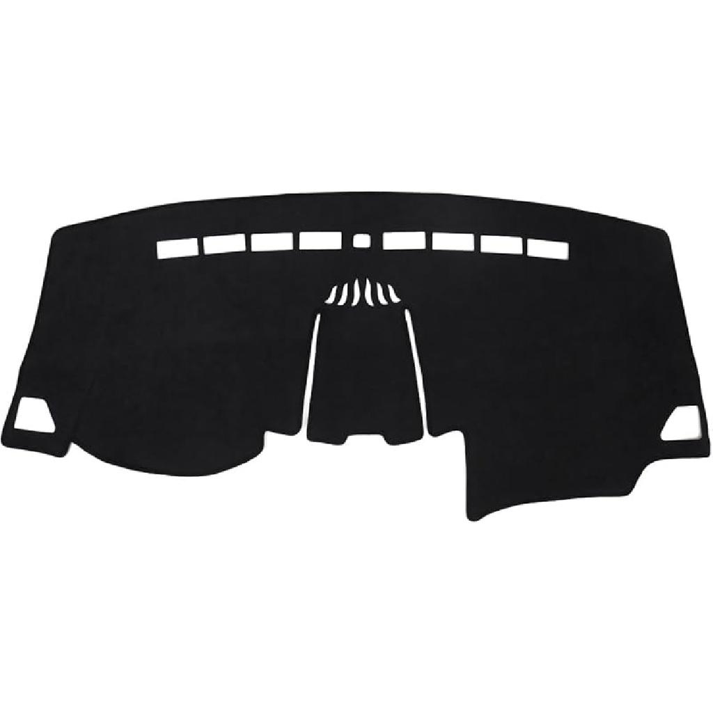 BIBLOZ Dash Cover For Toyota Sienna 2004-2010 Accessories Black Flannel Dashboard Cover Mat Car Dashboard UV Sun Protection