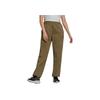 Adidas Originals Solid Color Brand Logo Embroidered Drawstring Cuffed Sports Pants Women Bottoms Olive-Green H06632