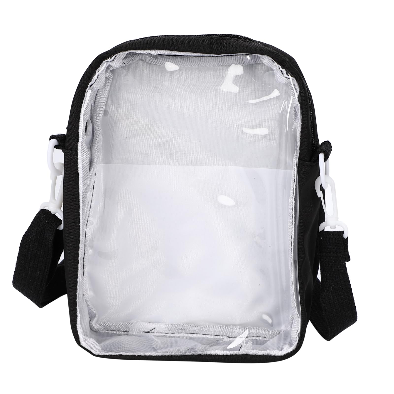 

Copeflap Ita Bag, Plush Carrying Bag, Clear Shoulder Bag, Transparent (Black)