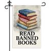Read Banned Books Garden Ag, 12 X 18 Inch Double Sided Book Lover Freedom R...