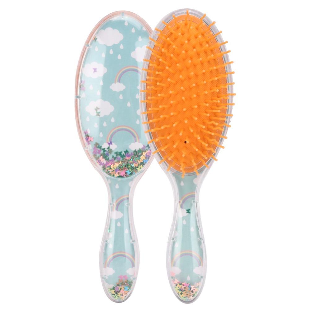 Star Decoration Hair Massage Brush Ergonomic Design Anti Static Hair Comb Daily Hair Care