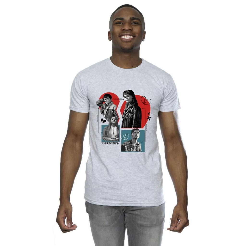 Netflix Mens Sex Education Heart Break For All T-Shirt