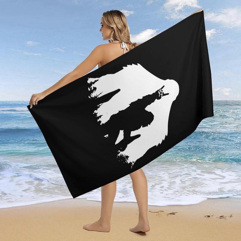 

Mythical Bigfoot Beach Towel, Funny Creature Design Quick Dry Soft Microfiber for Gym Yoga Spa Hotel Travel Gift W40*H60(CM)