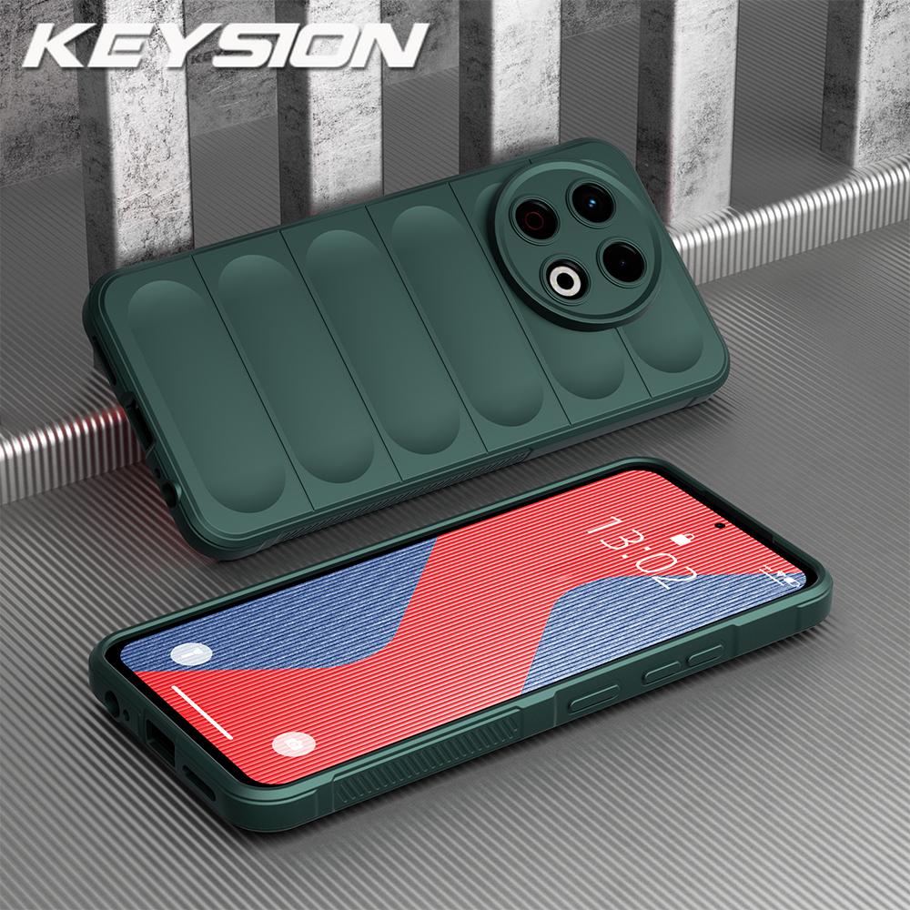 KEYSION Shockproof Matte Phone Case for TECNO Spark 30 Pro 4G Anti-skid Soft Silicone Phone Back Cover for Tecno Spark 20 Pro 4G